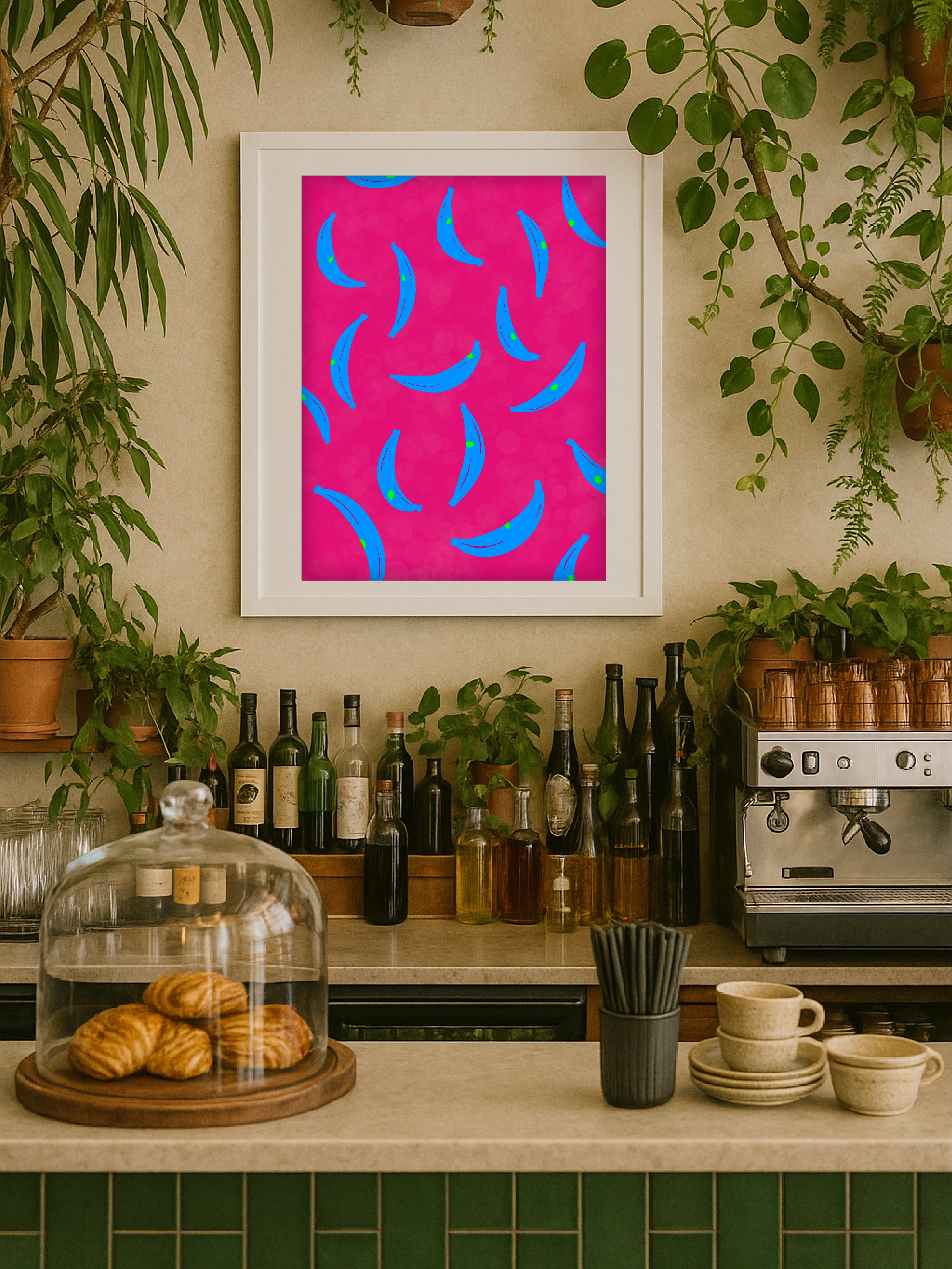 Blue Banana Poster