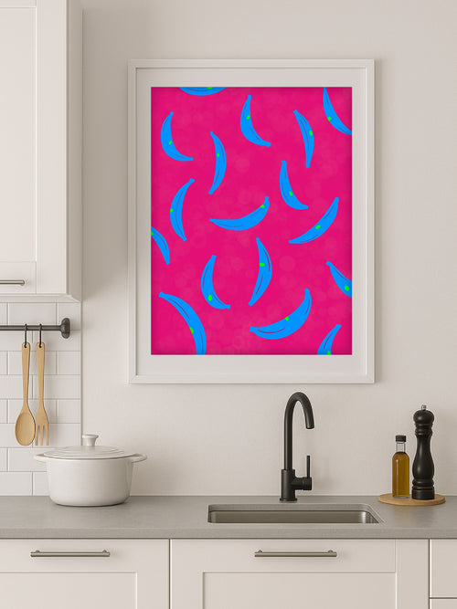 Blue Banana Poster