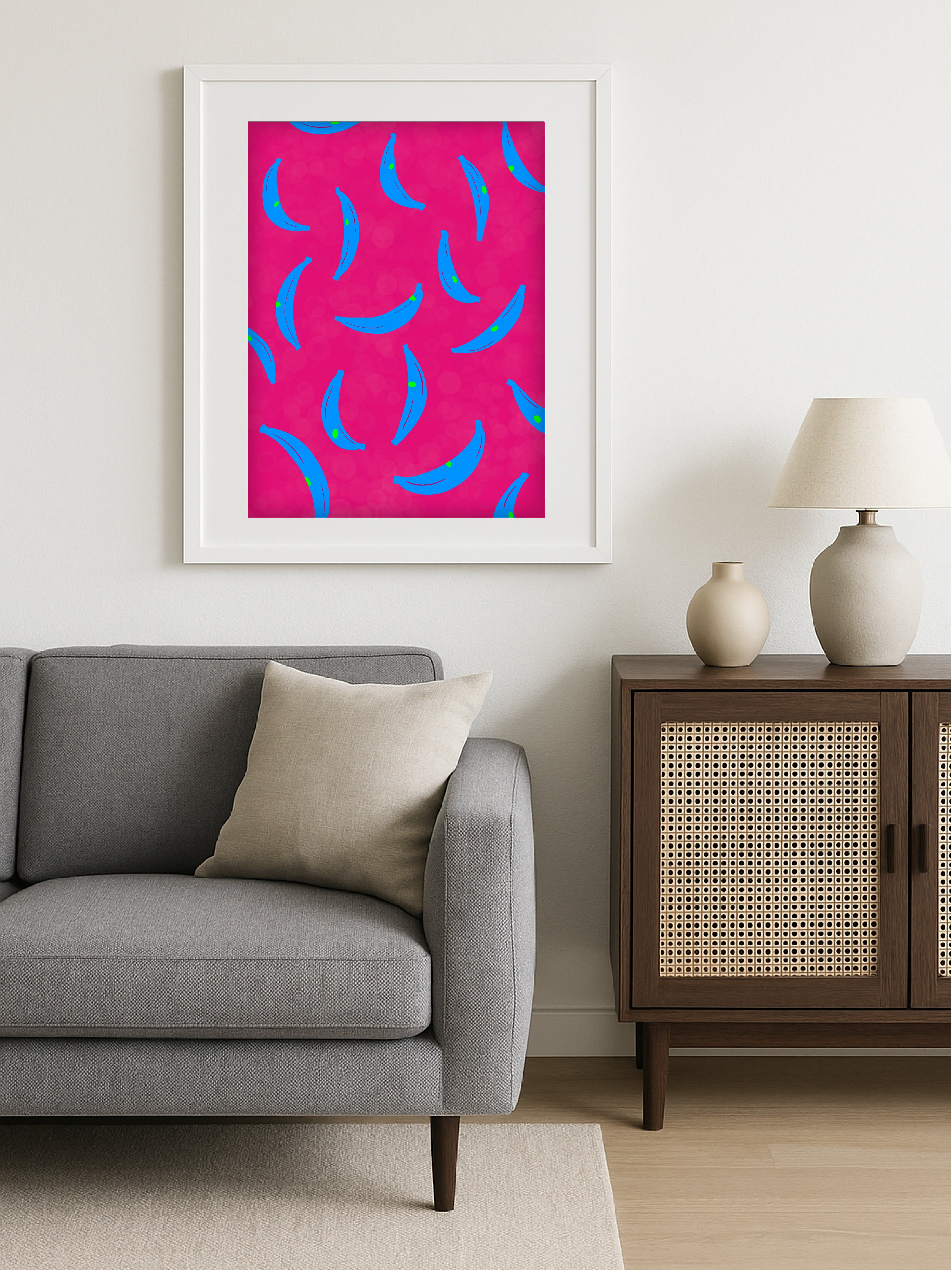 Blue Banana Poster