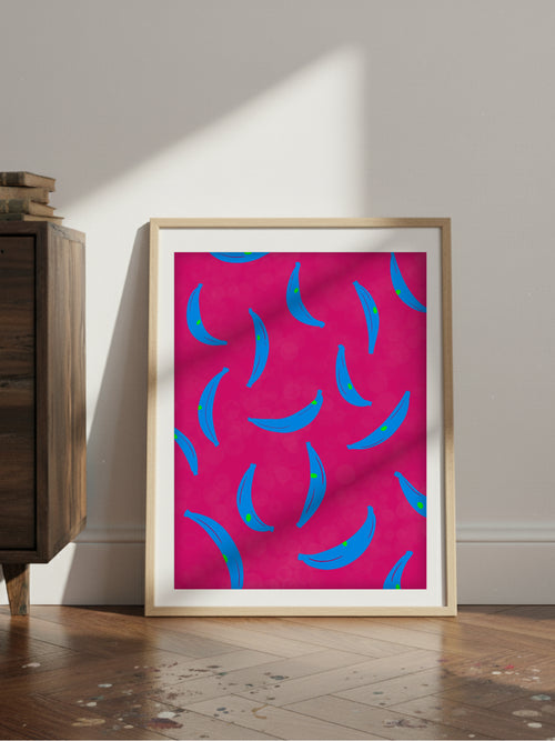 Blue Banana Poster