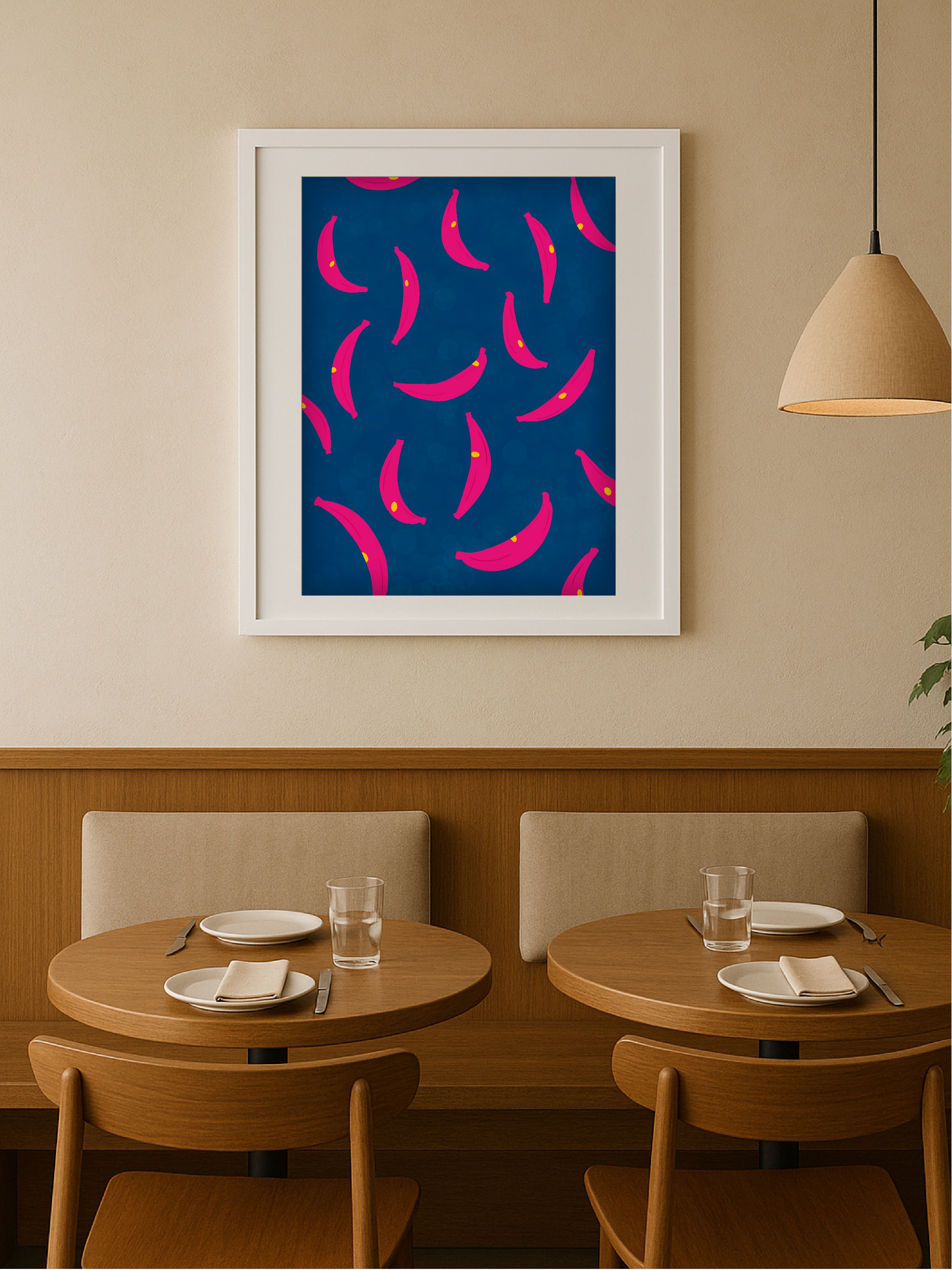 Pink Banana Poster