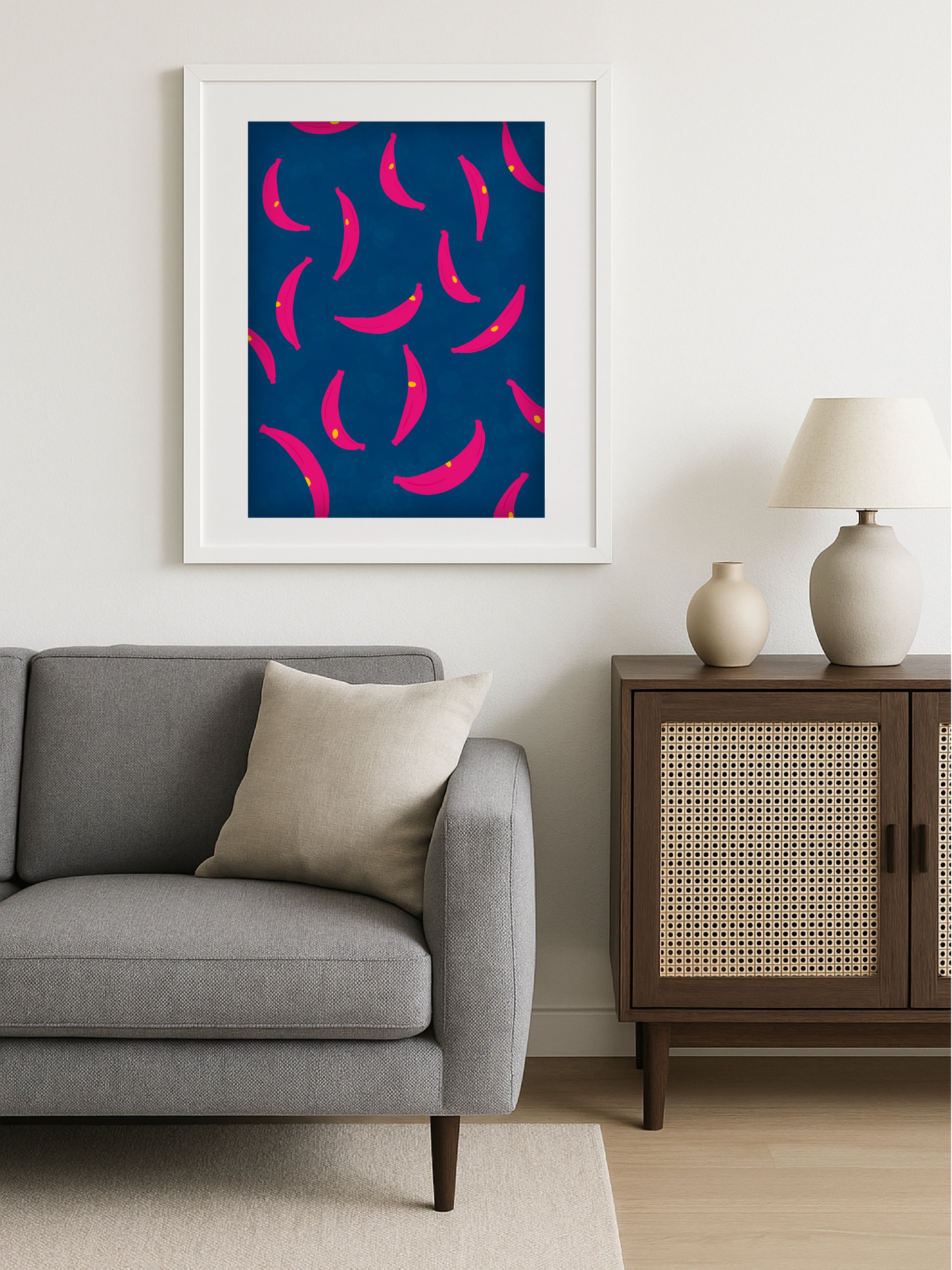 Pink Banana Poster