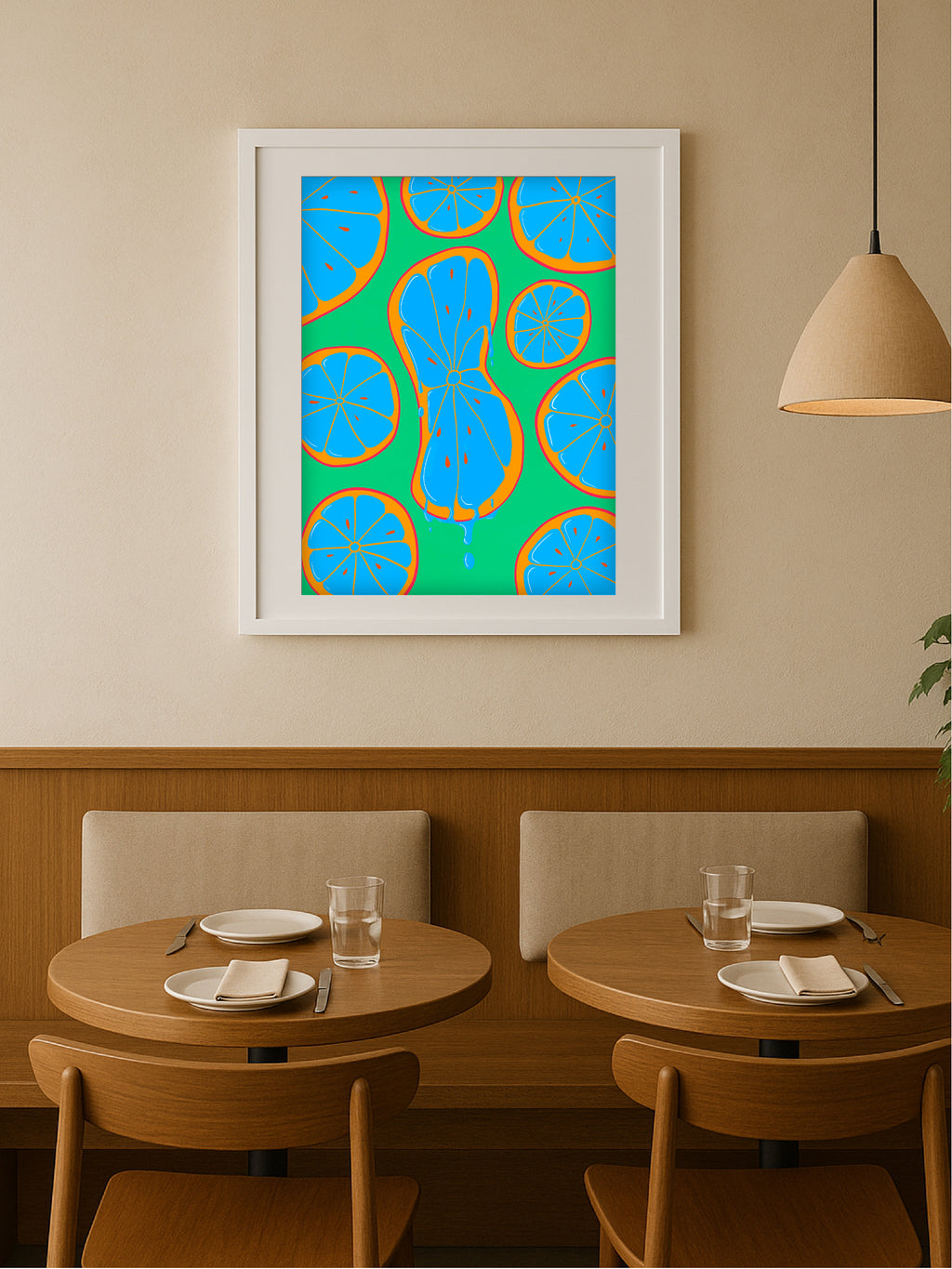 Citric Squeeze Blue Poster