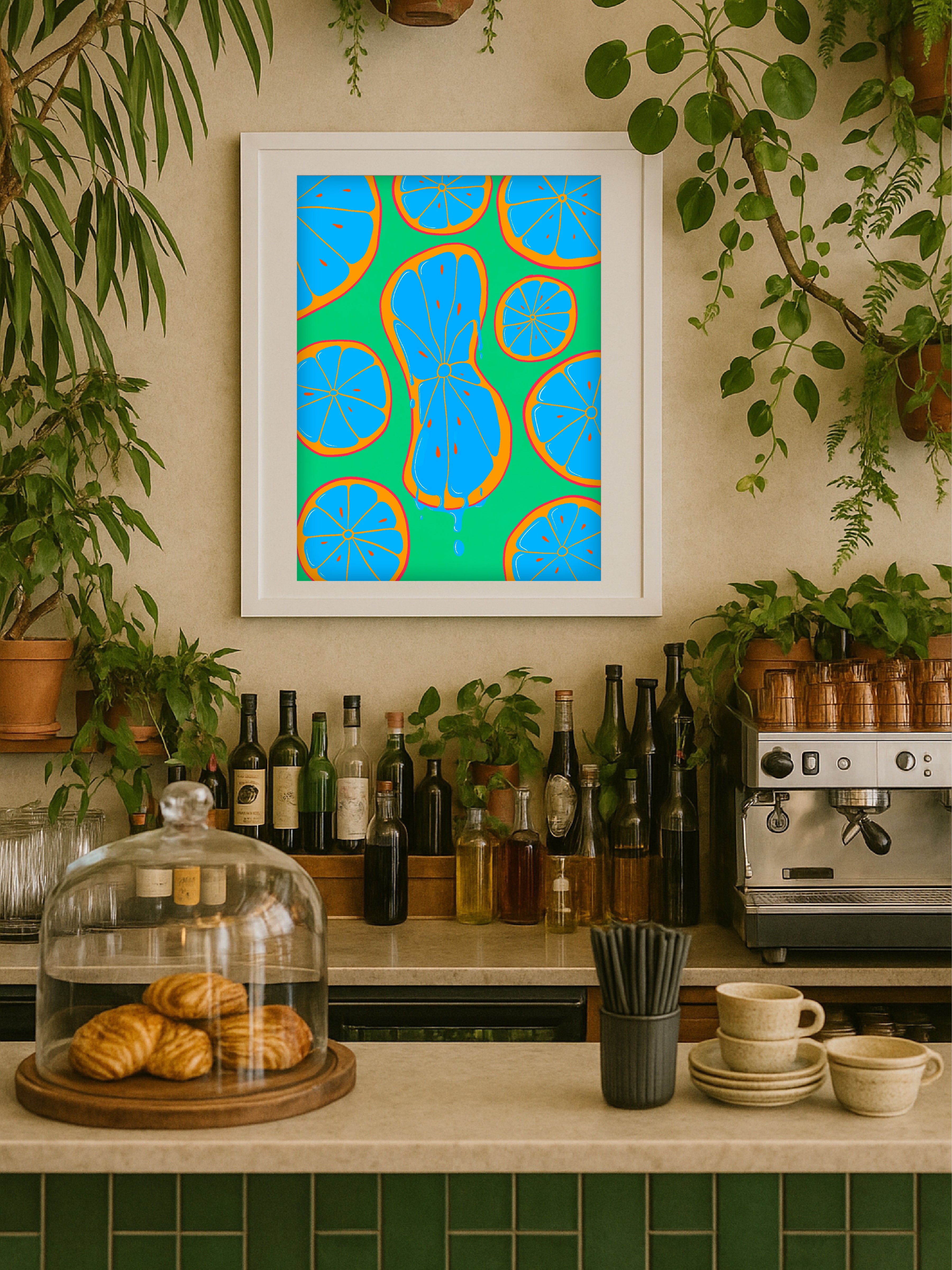 Citric Squeeze Blue Poster