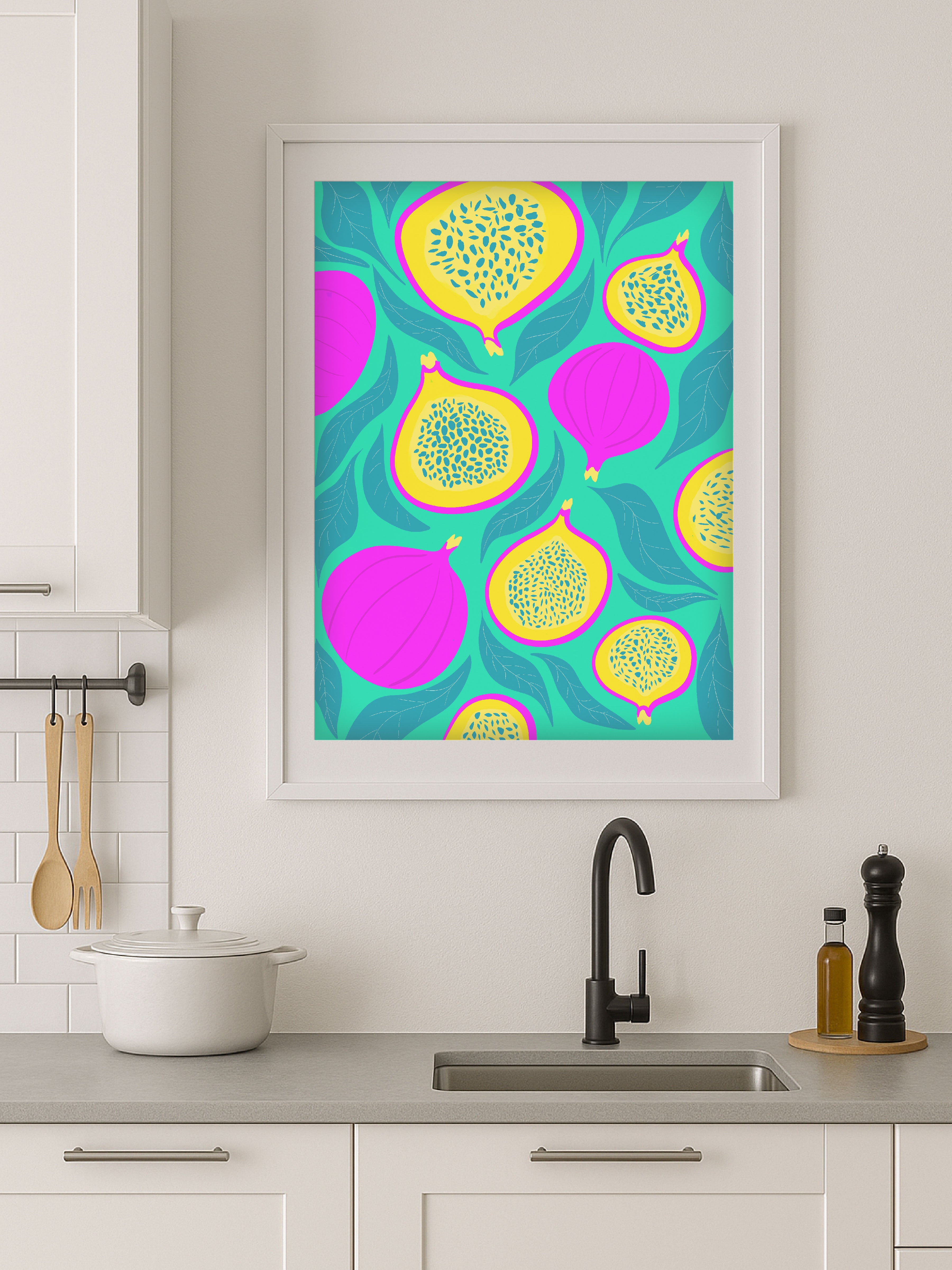 Neon Figs Poster