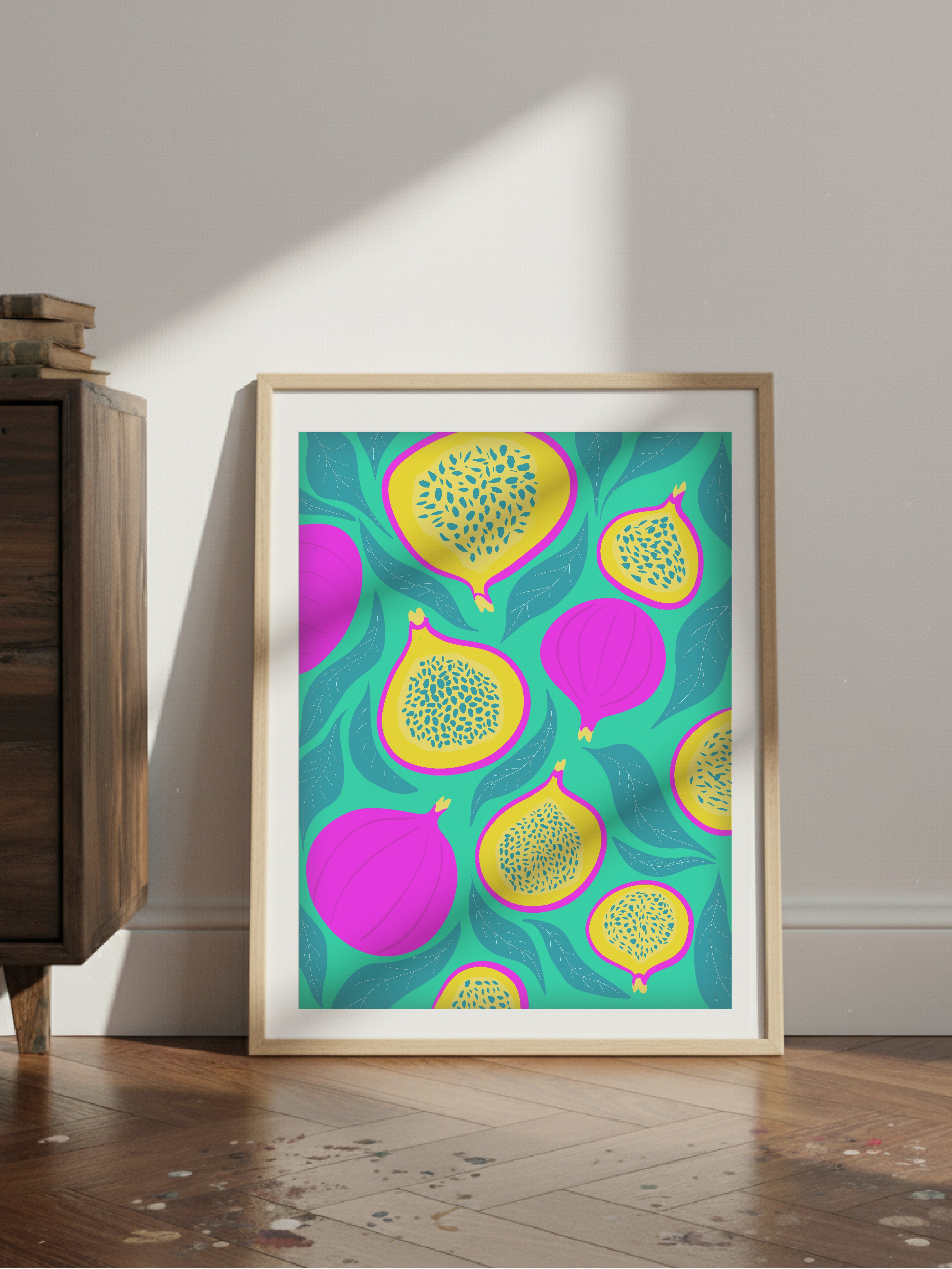 Neon Figs Poster