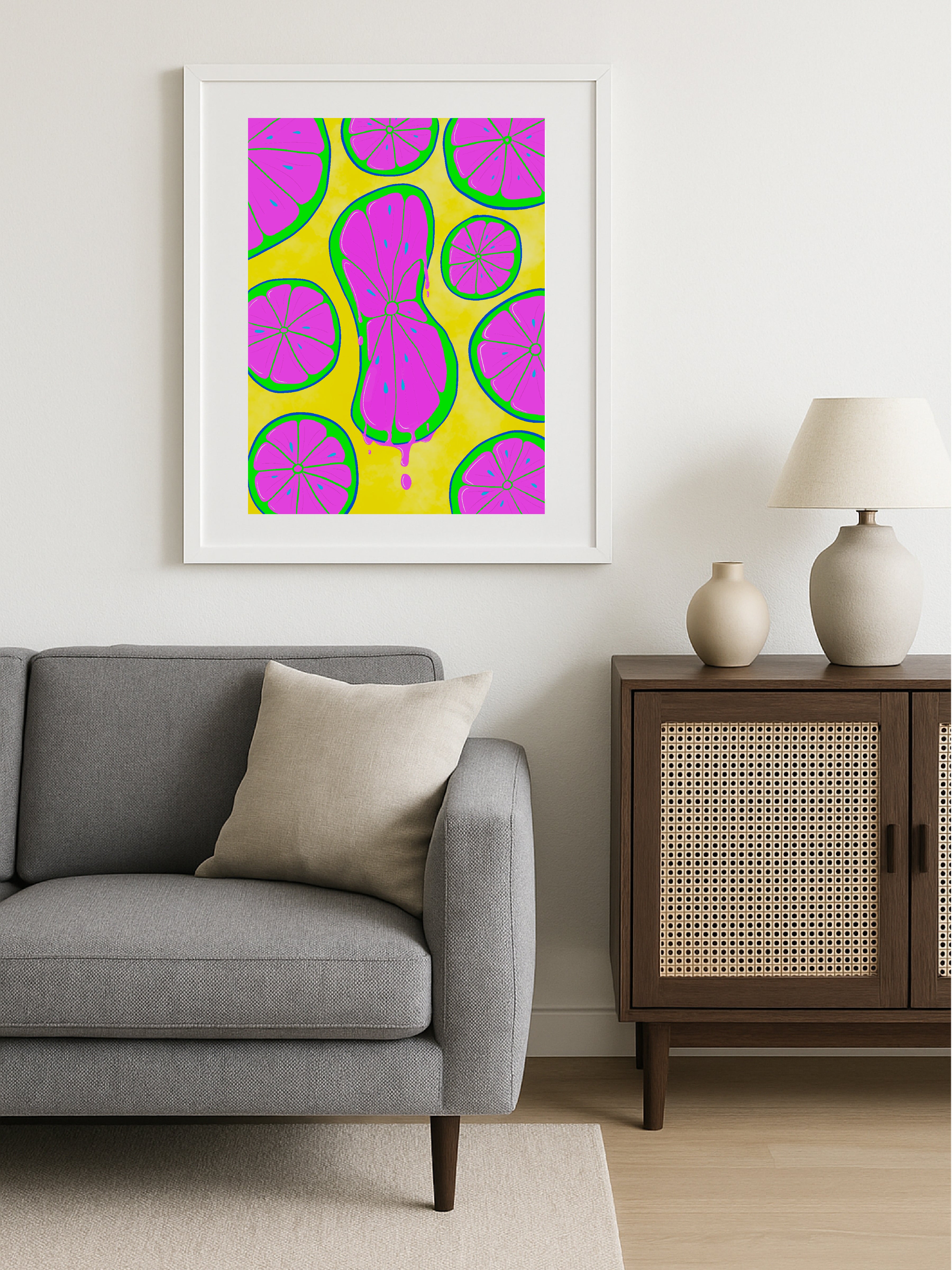 Citric Squeeze Pink Poster