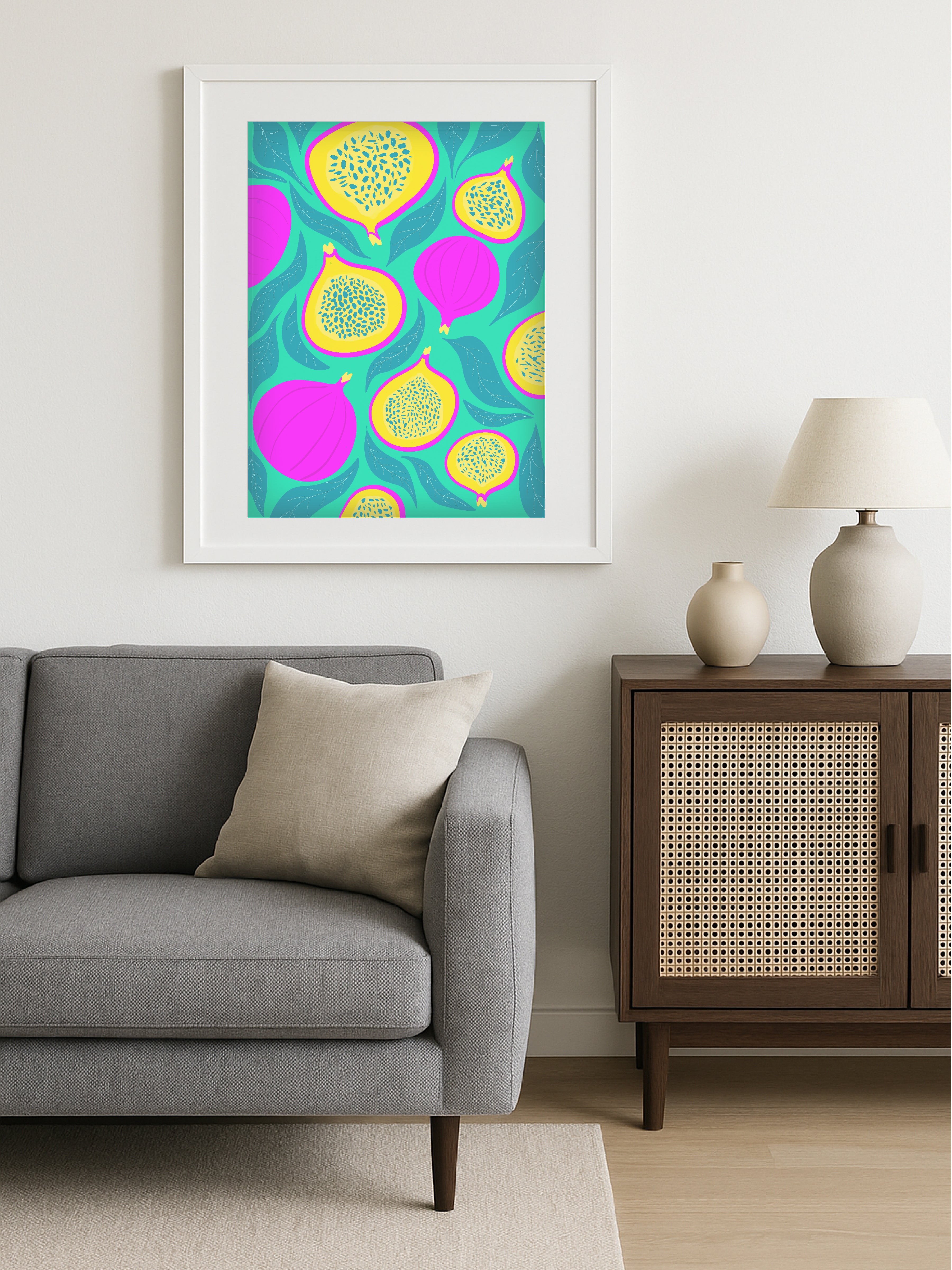 Neon Figs Poster