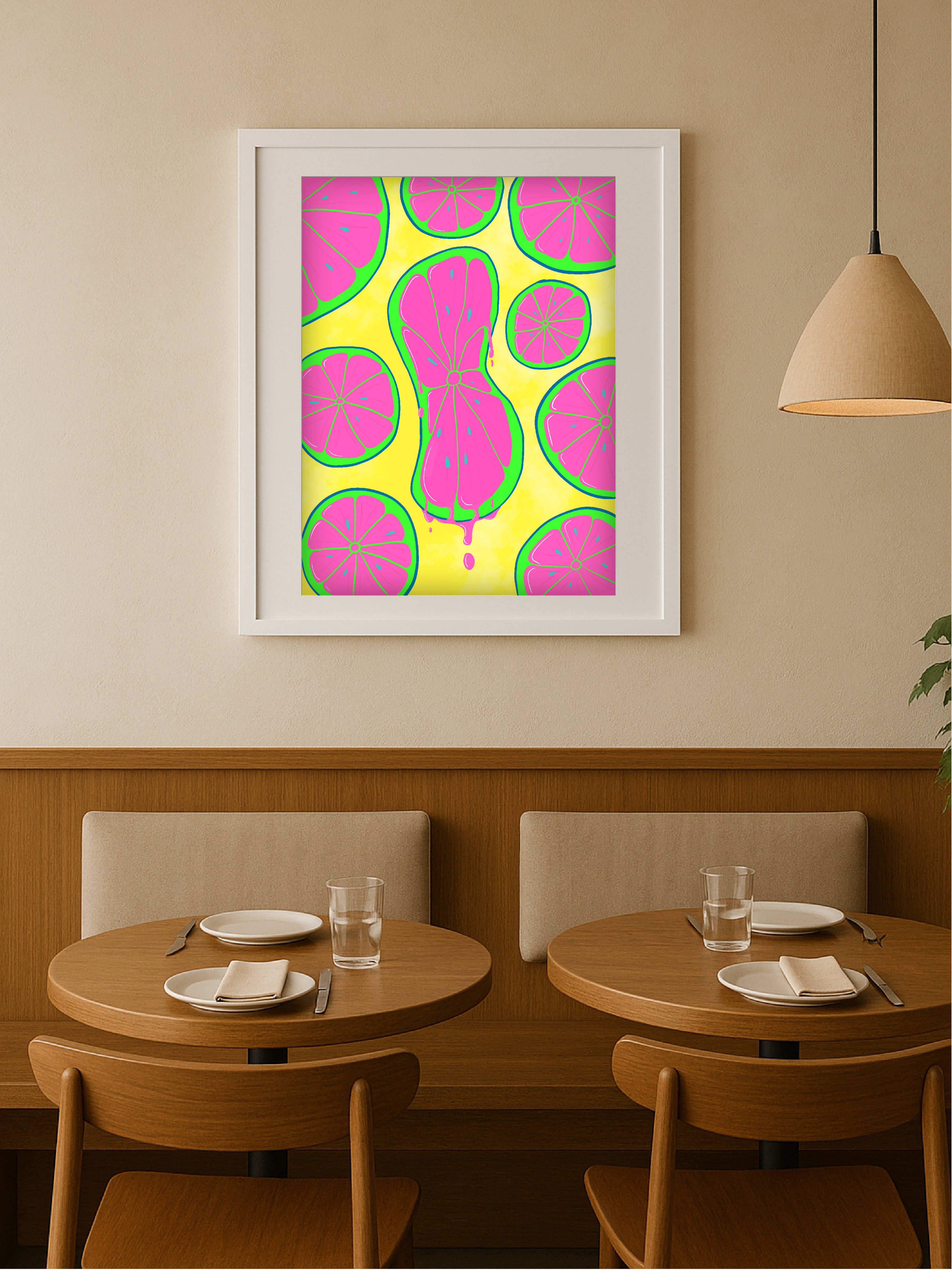 Citric Squeeze Pink Poster