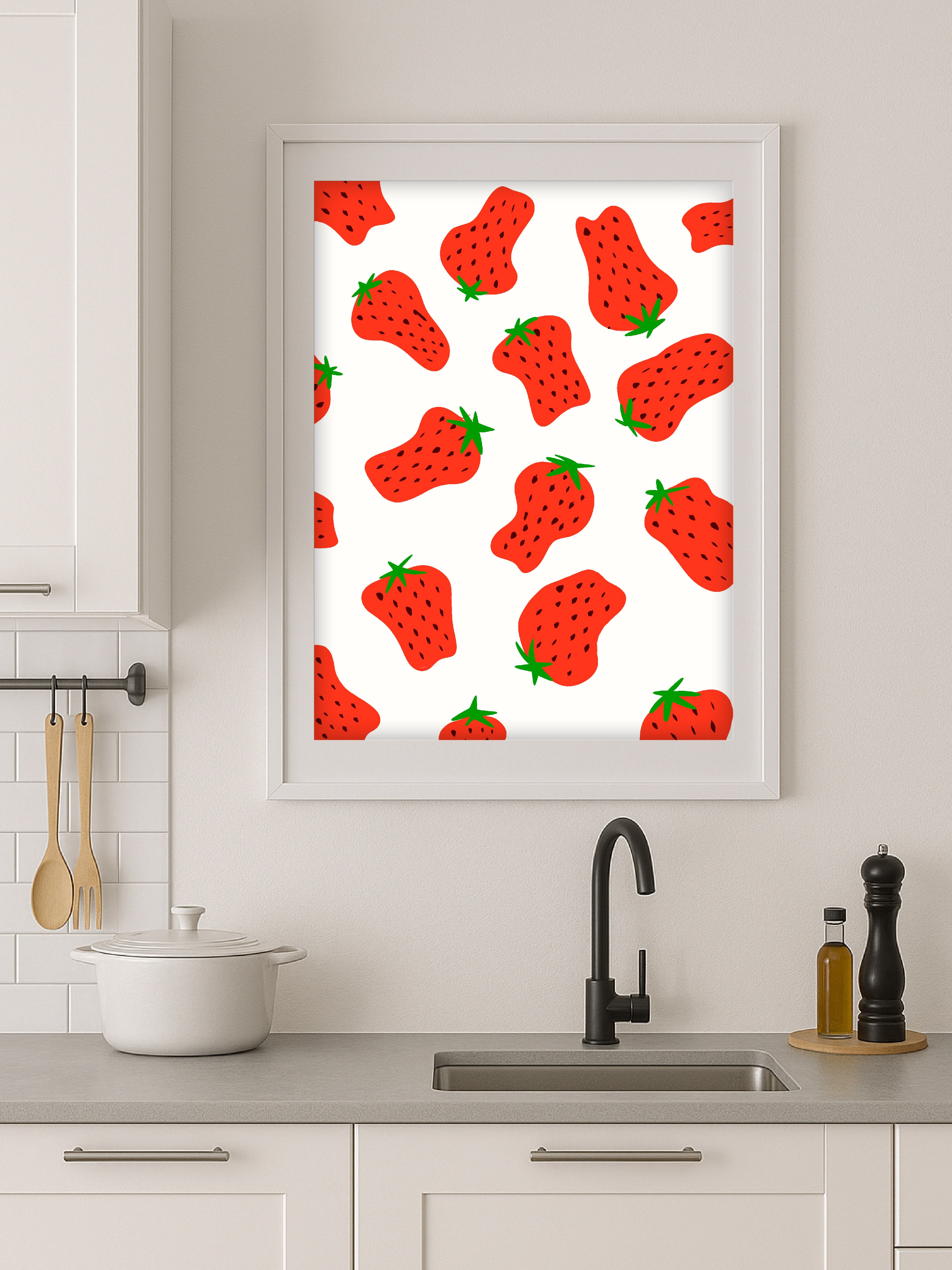 Red Strawberry Poster