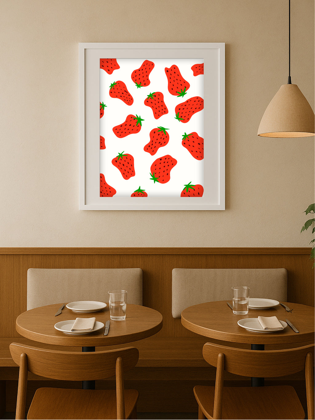 Red Strawberry Poster
