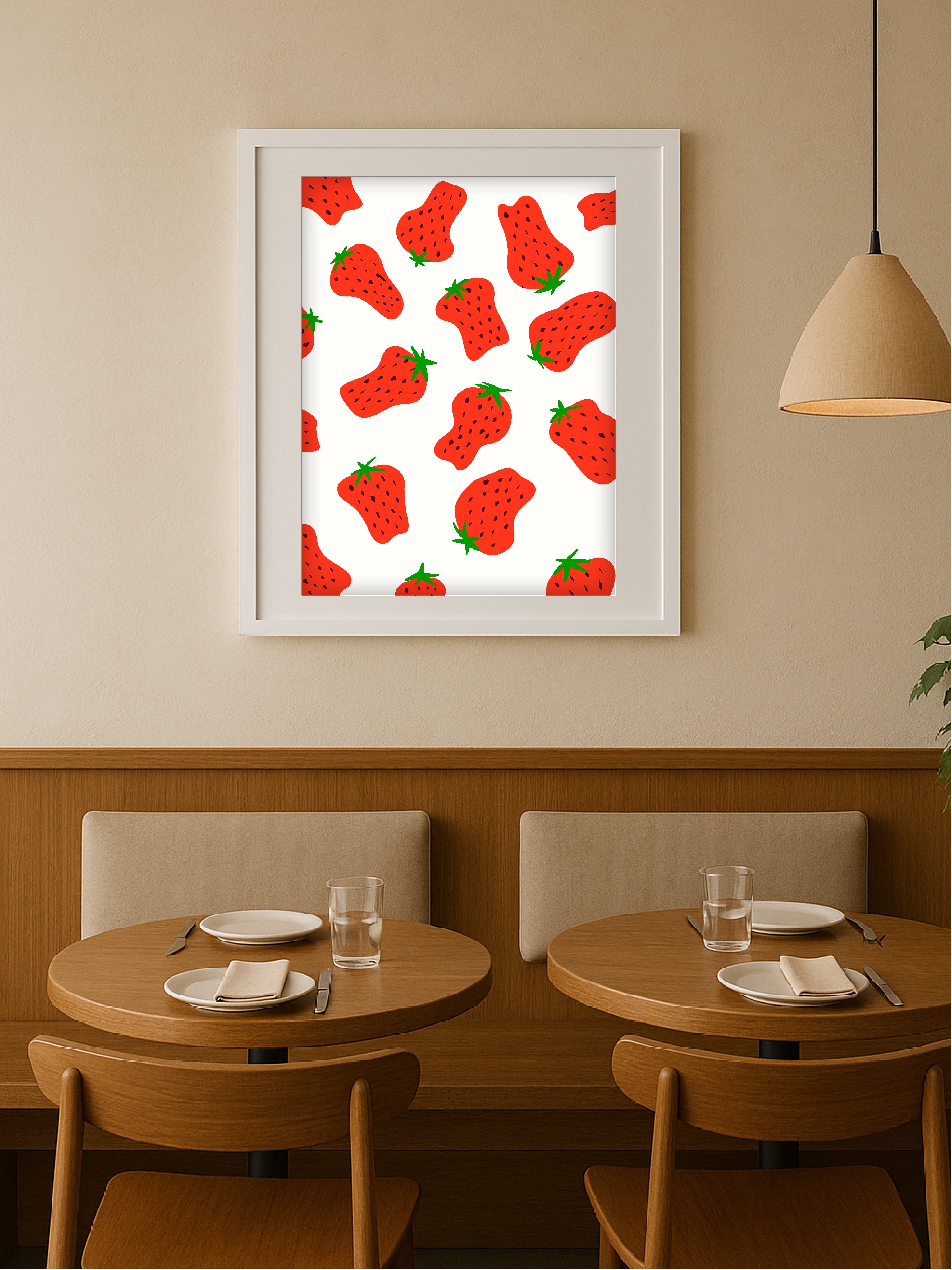 Red Strawberry Poster