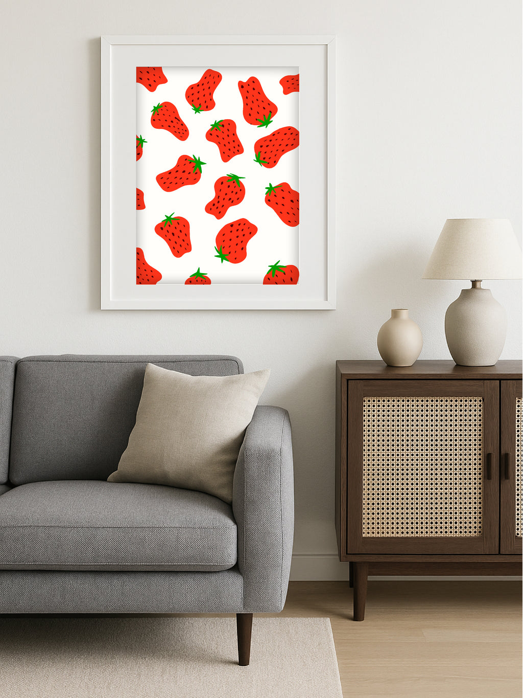 Red Strawberry Poster
