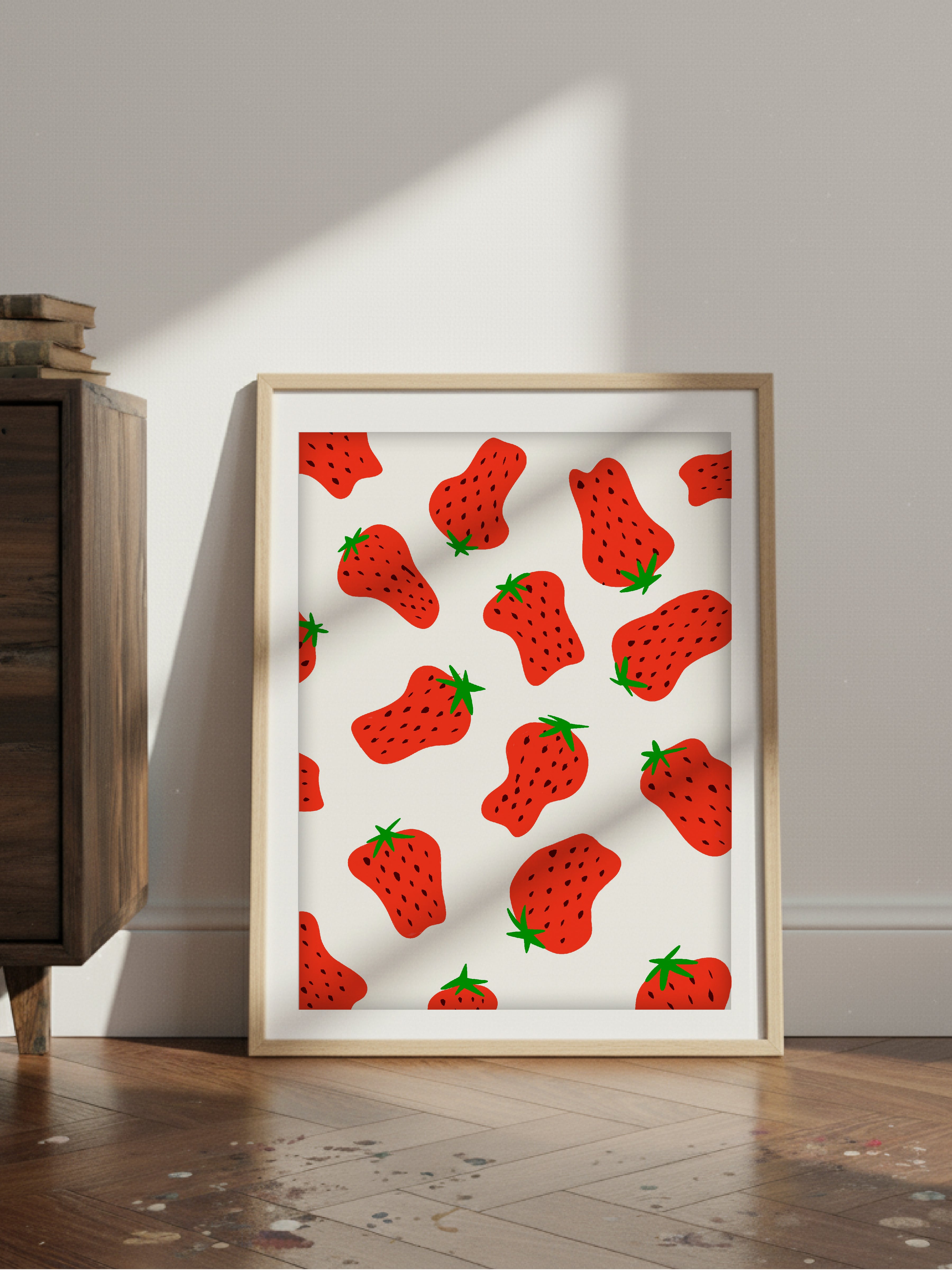 Red Strawberry Poster